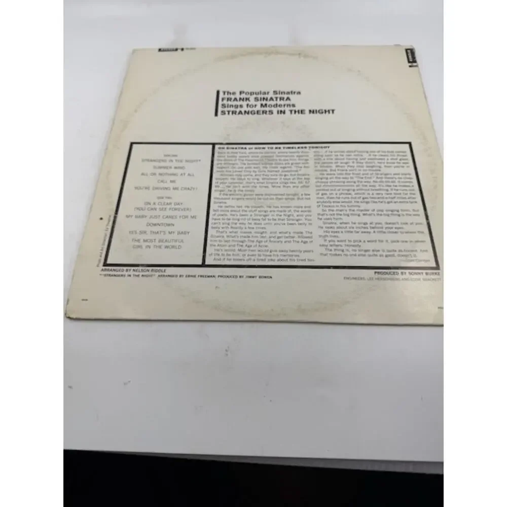 Frank Sinatra – Strangers In The Night 1966 Vinyl Album Record - Picture 3 of 5